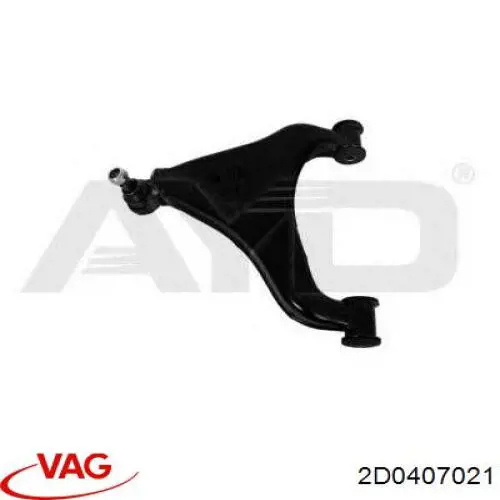 Левый рычаг передней нижней подвески VAG 2D0407021 цена, от 90.74 USD