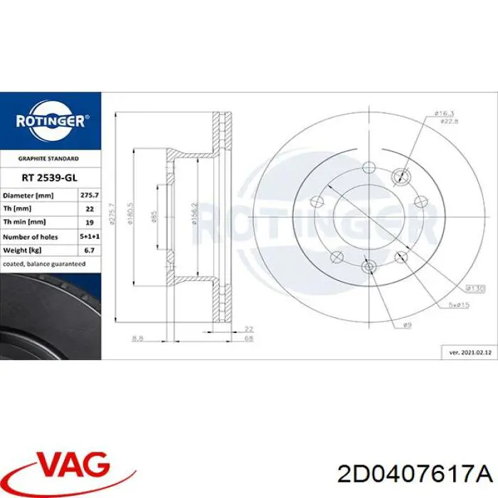 Cubo dianteiro para Volkswagen LT 28-46 II 2DC, 2DF
