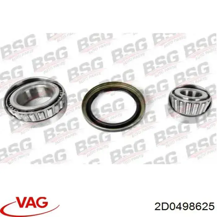 Ступичный подшипник передний VAG 2D0498625