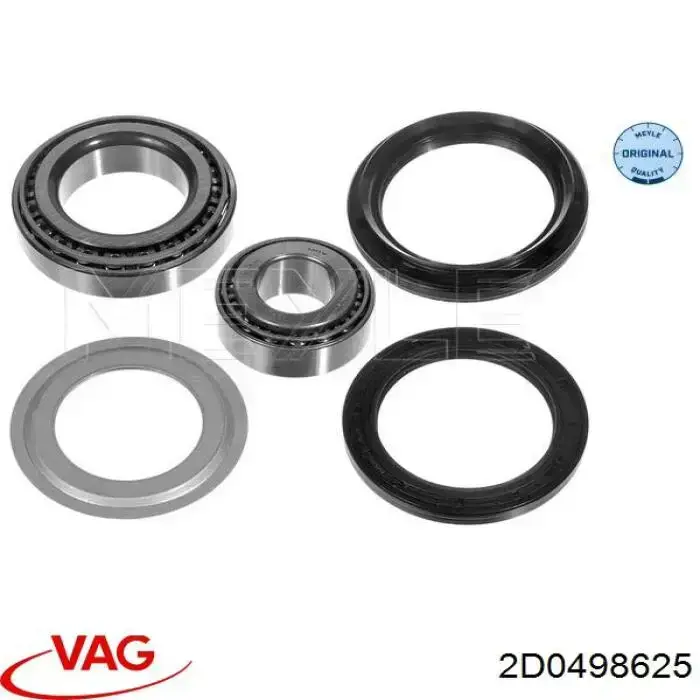 Купить 2D0498625 VAG Подшипник передней ступицы