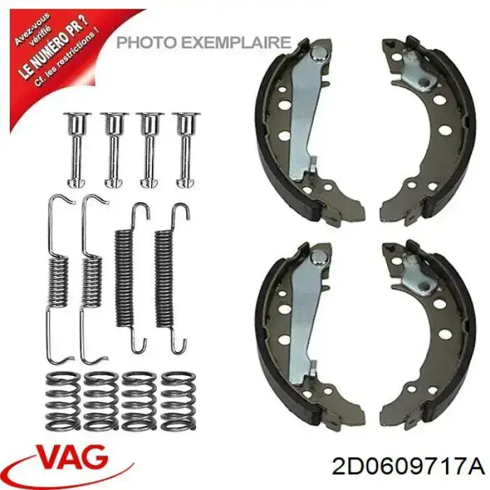 Ремонтный комплект ручника VAG 2D0609717A цена, от 3.96 USD
