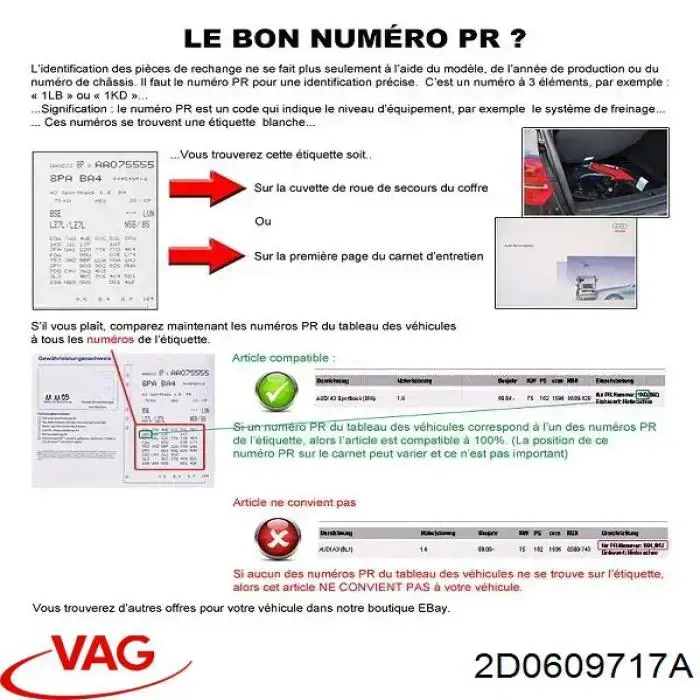 Купить 2D0609717A VAG Ремкомплект ручника
