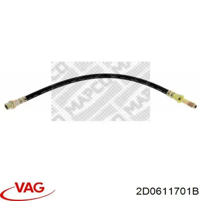 Шланг тормозной передний 2D0611701B VAG