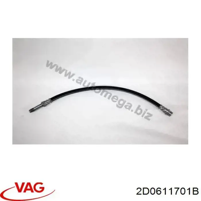 Шланг тормозной передний VAG 2D0611701B цена, от 7.36 USD