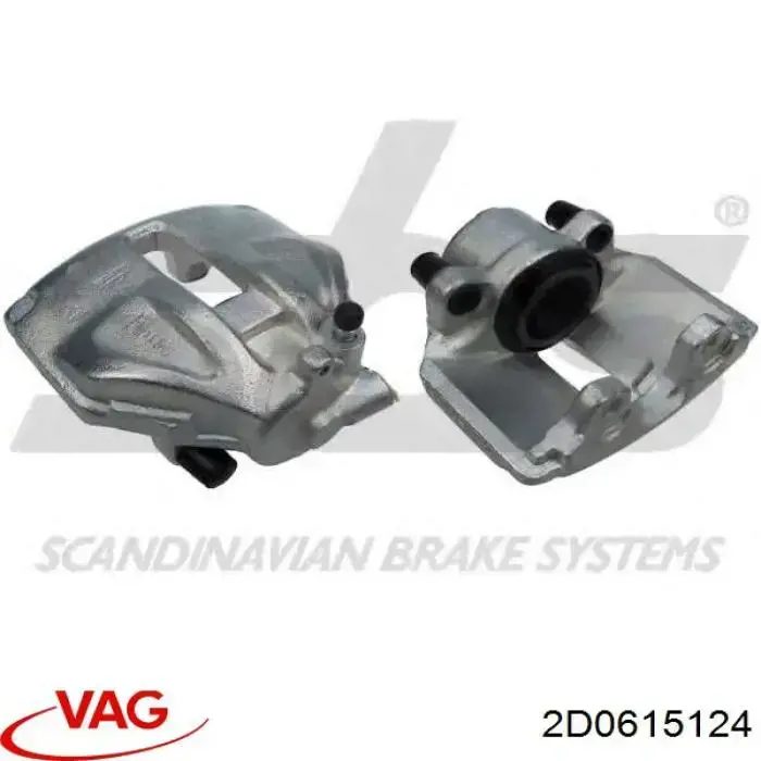 Купить 2D0615124 VAG Суппорт тормозной передний правый