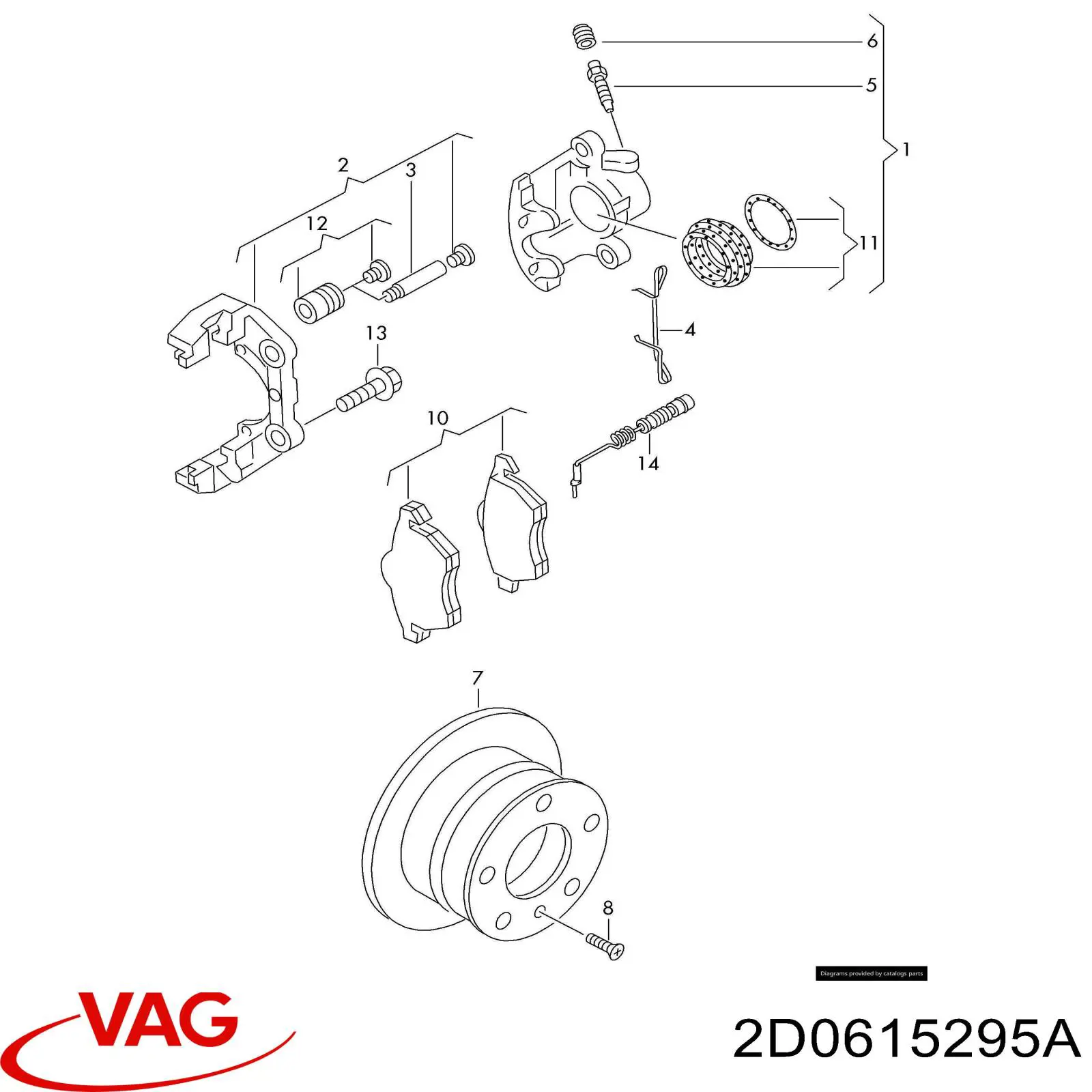  VAG 2D0615295A цена, от 6.33 USD