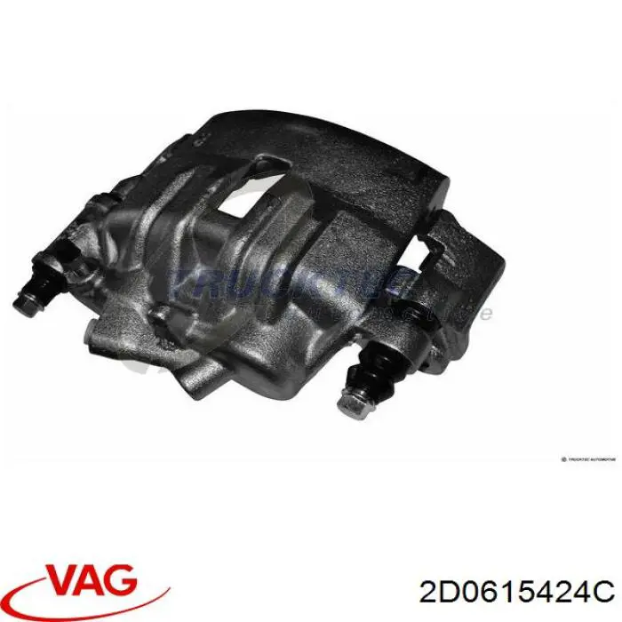 2D0615424C VAG суппорт тормозной задний правый