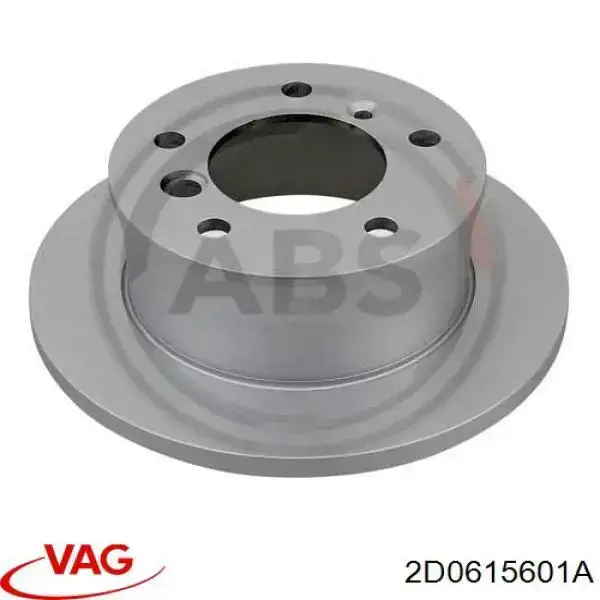 Купить 2D0615601A VAG Диск тормозной задний