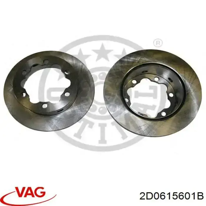 Купить 2D0615601B VAG Диск тормозной задний