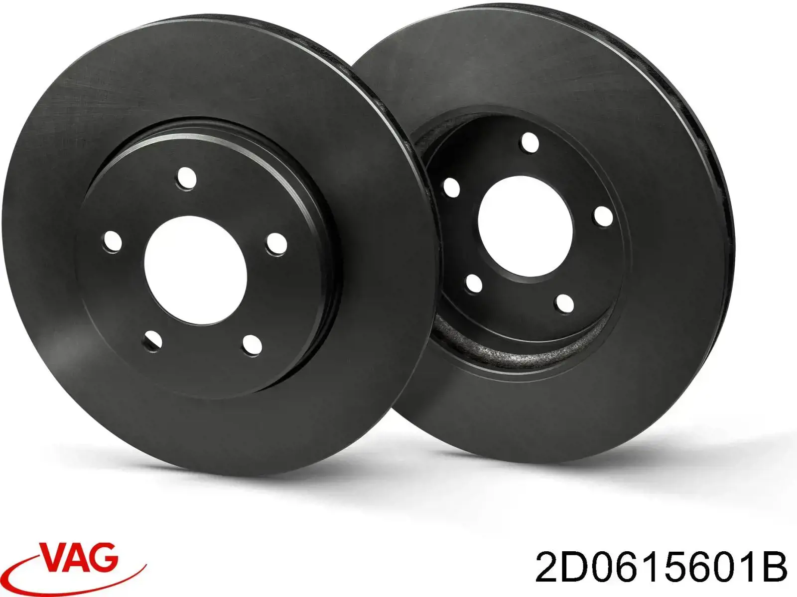 Купить 2D0615601B VAG Диск тормозной задний