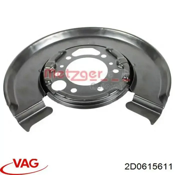 2D0615611 VAG защита тормозного диска заднего левая