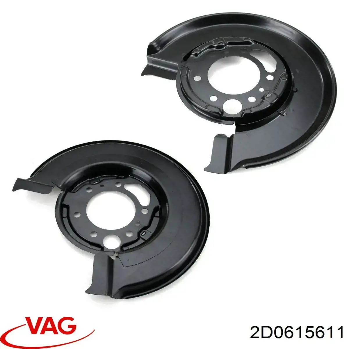 Защита тормозного диска заднего левая 2D0615611 VAG