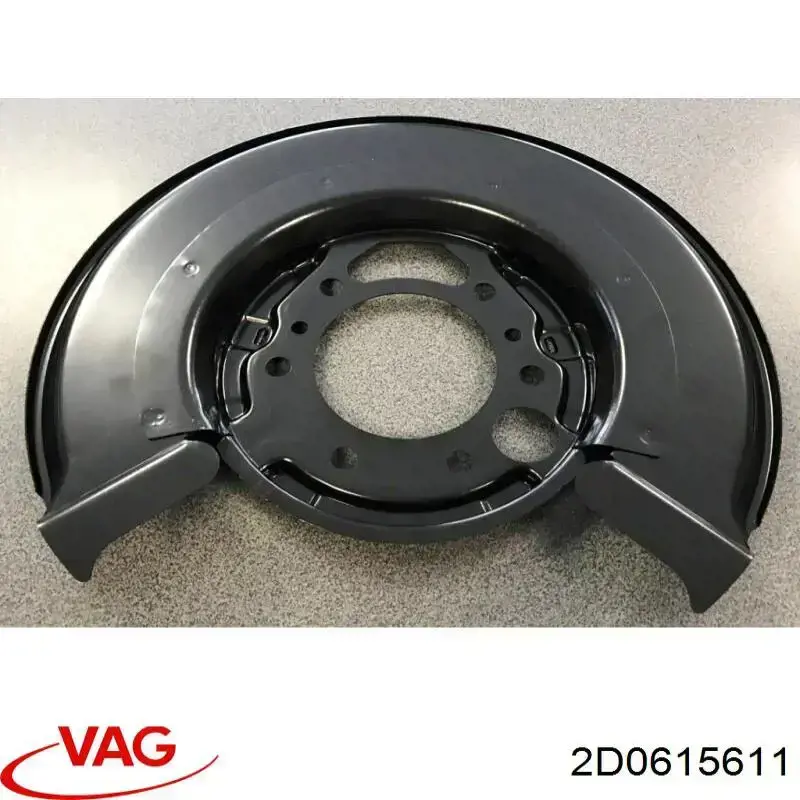 Кожух тормозного диска заднего левый VAG 2D0615611