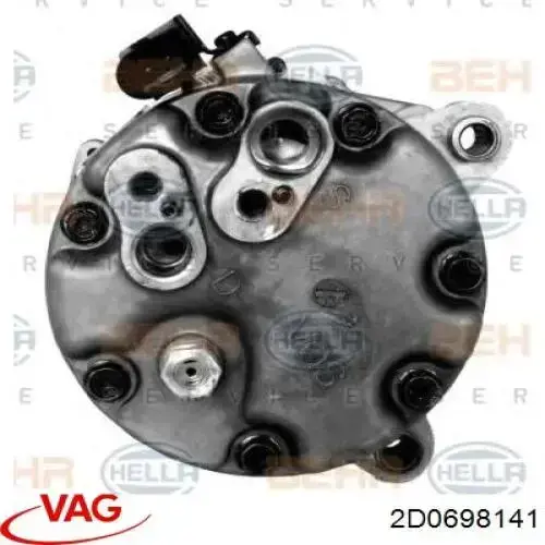 Купить 2D0698141 VAG Комплект пружинок крепления дисковых колодок передних