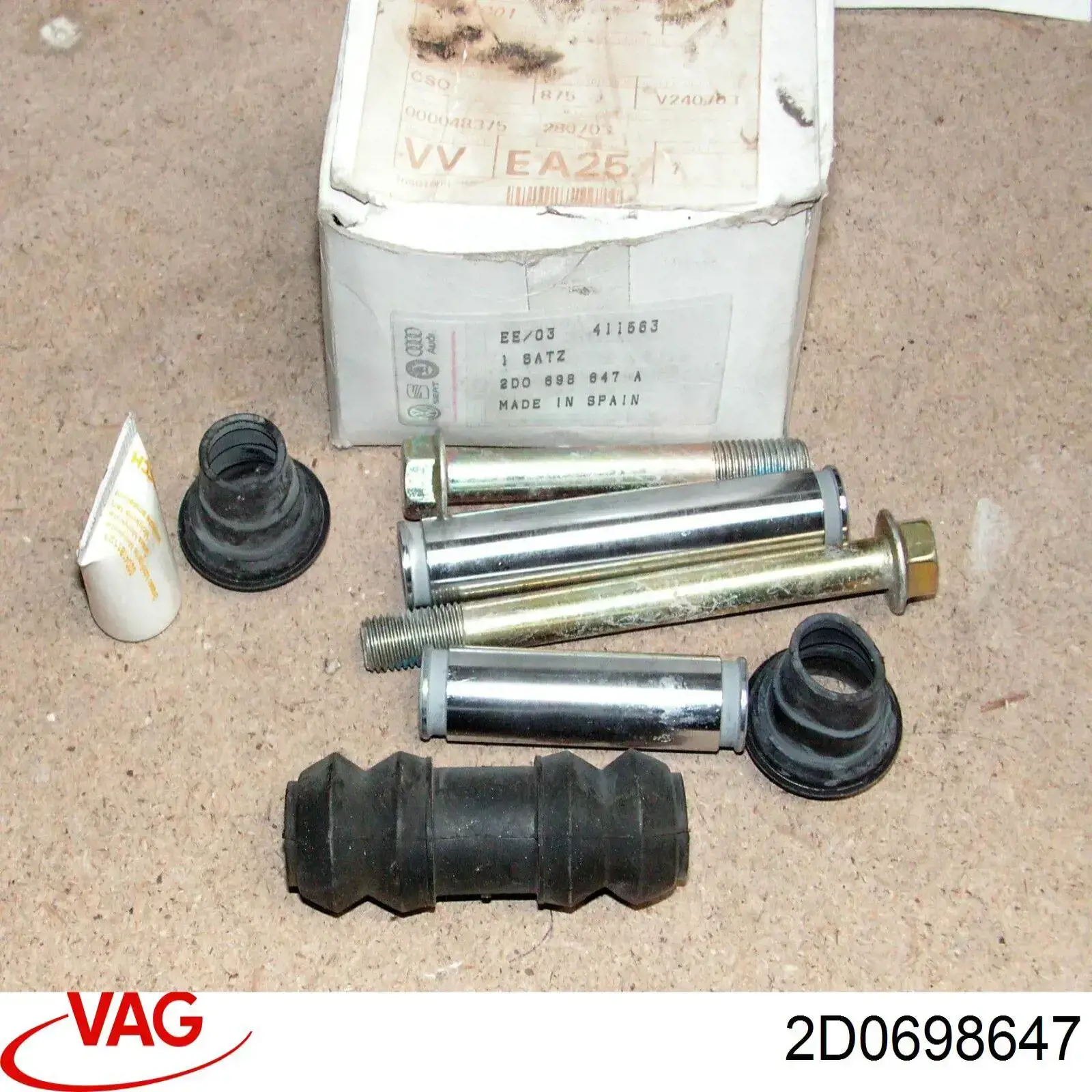 2D0698647 VAG ремкомплект суппорта тормозного заднего