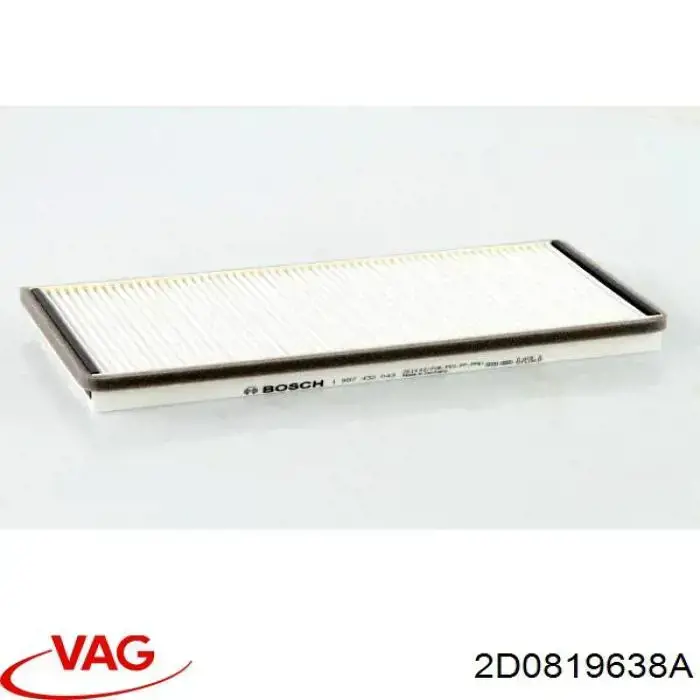 Воздушный фильтр салона VAG 2D0819638A