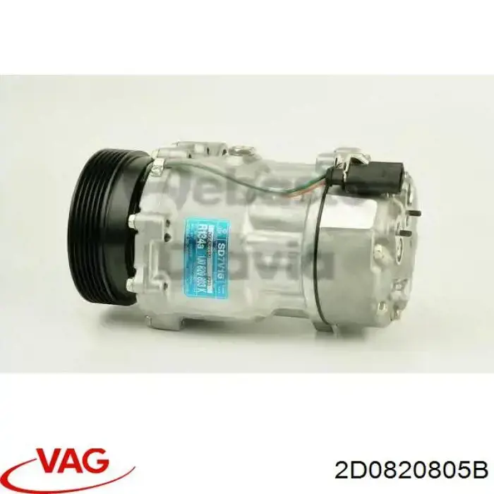 Компрессор системы кондиционирования VAG 2D0820805B цена, от 116.07 USD