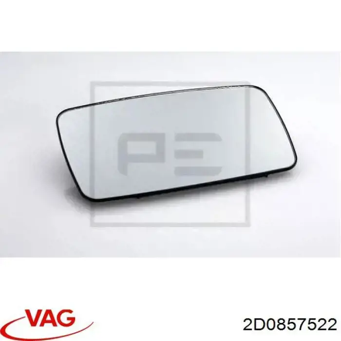 2D0857522 VAG зеркальный элемент зеркала заднего вида правого