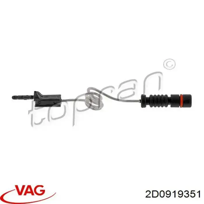 Датчик износа тормозных колодок передний 2D0919351 VAG