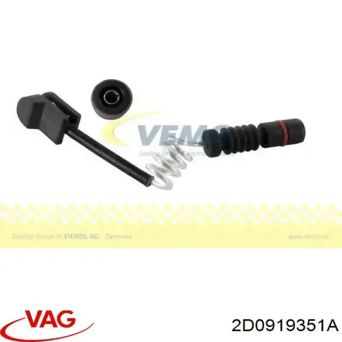 Датчик износа тормозных колодок передний 2D0919351A VAG