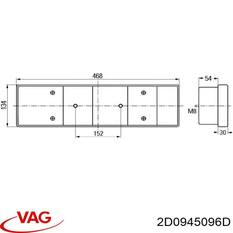 Фонарь задний правый Vignal 169030 цена, от 95.21 USD