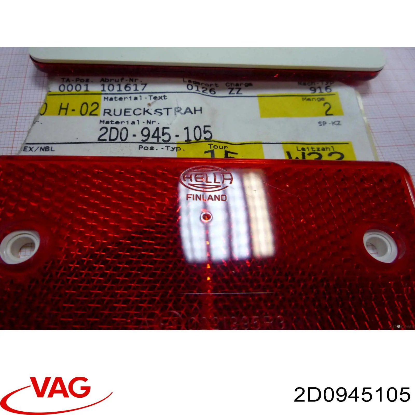 Отражатели света (световозвращатели) VAG 2D0945105 цена, от 2.52 USD