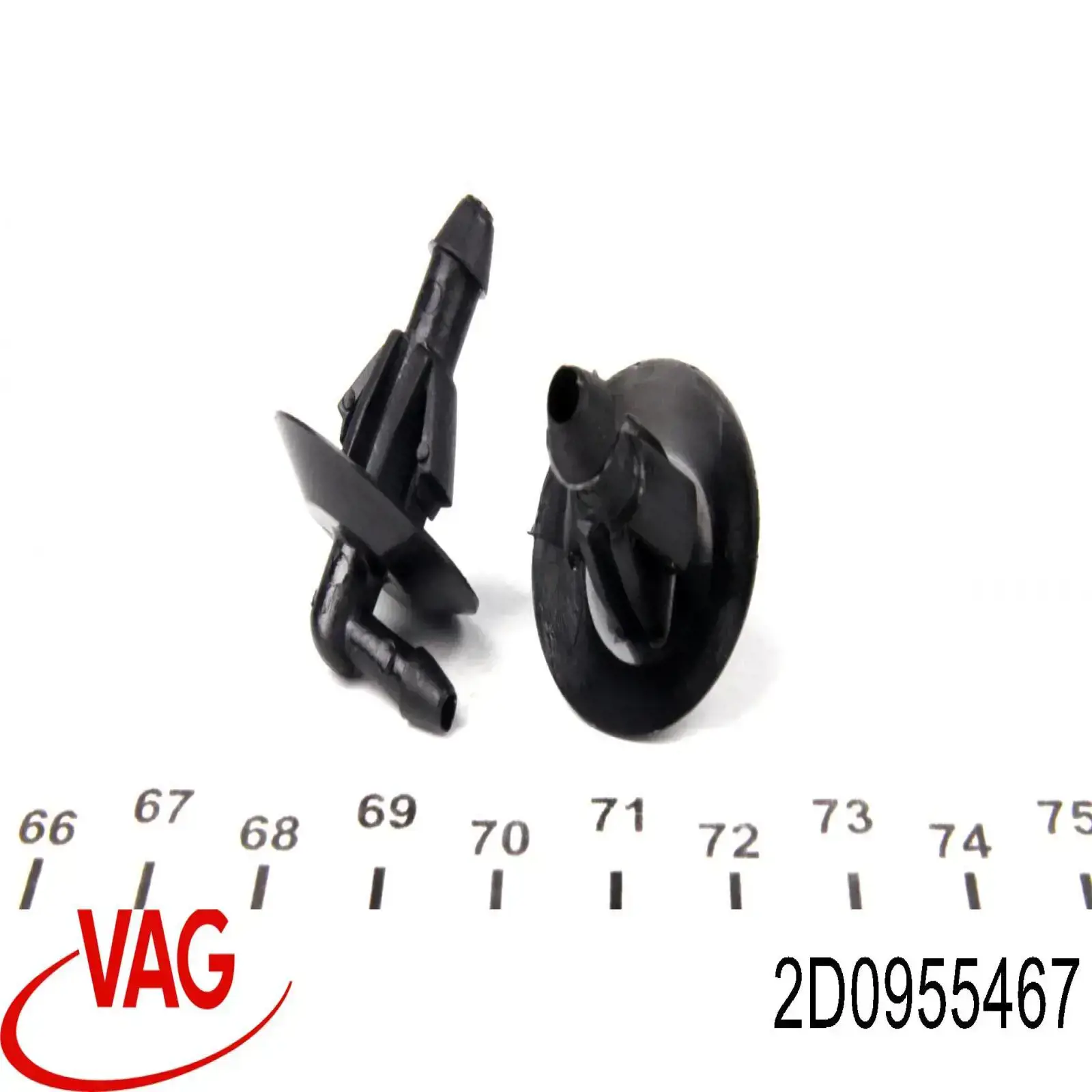 Купить 2D0955467 VAG Штуцер трубок омывателя