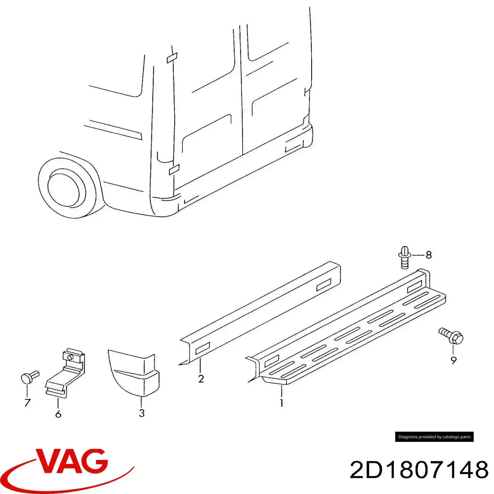 Кронштейн бампера заднего правый MB88023R DP Group