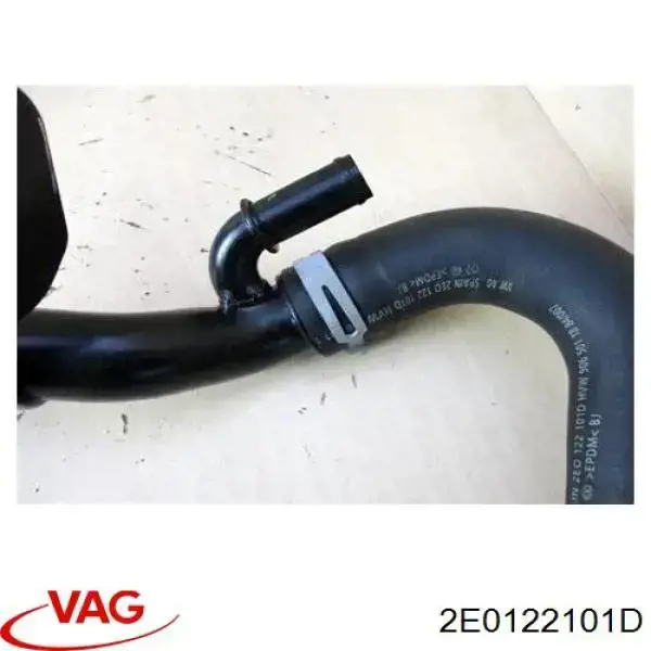 2E0122101D VAG Tubería de radiador arriba original y equivalente