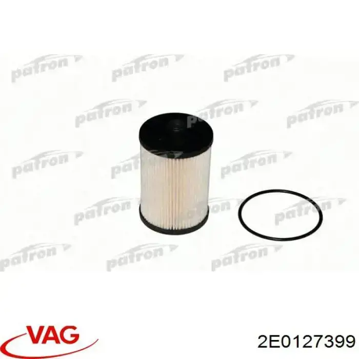 2E0127399 VAG caixa de filtro de combustível