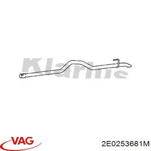 Купить 2E0253681M VAG Глушитель задний