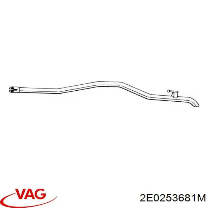 0170117 Mercedes Выхлопная труба