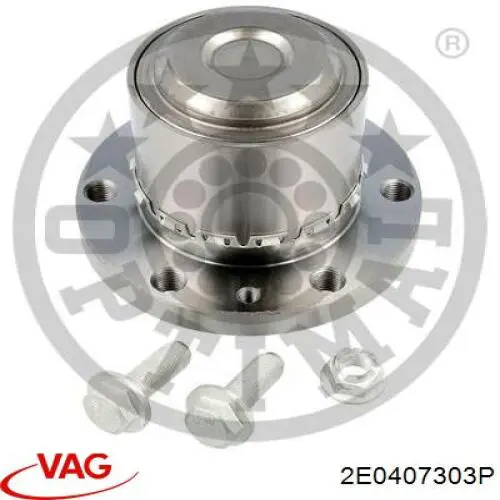 Цапфа (поворотный кулак) передний левый VAG 2E0407303K цена, от 50.68 USD