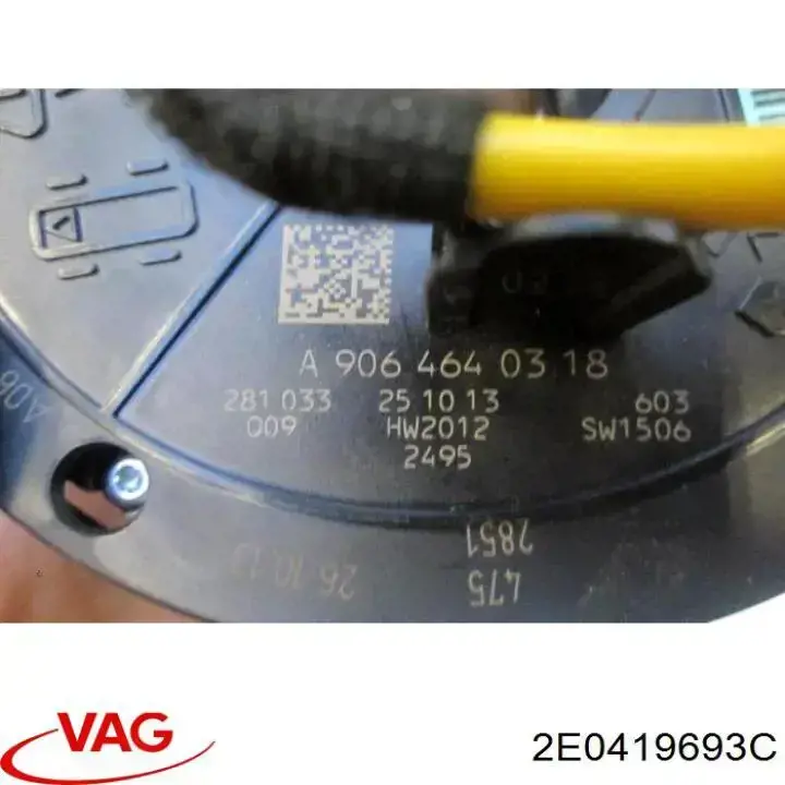 Контактное кольцо подушки безопасности VAG 2E0419693C цена, от 483.35 USD