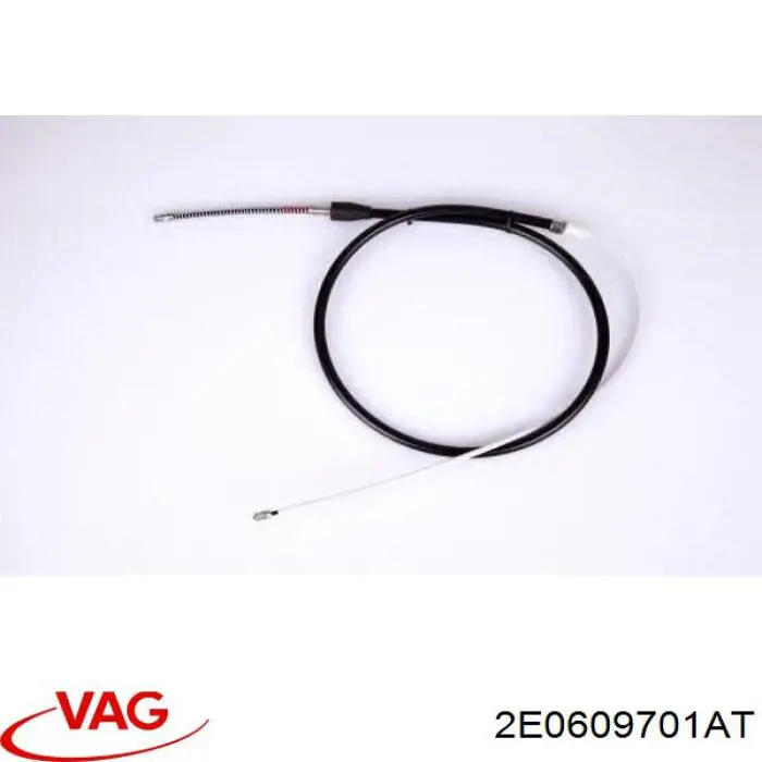 Трос ручного тормоза передний VAG 2E0609701AT цена, от 12.67 USD