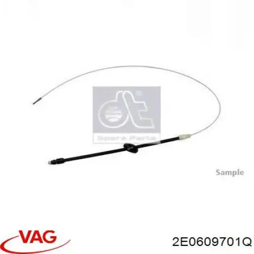 Трос ручного тормоза передний VAG 2E0609701Q цена, от 7.40 USD