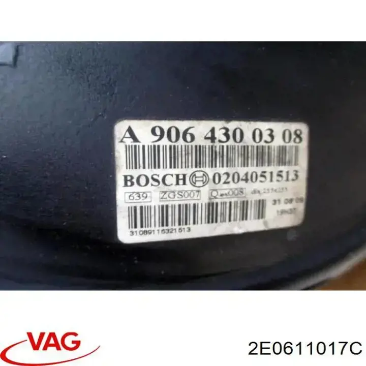 Купить 2E0611017C VAG Главный тормозной цилиндр