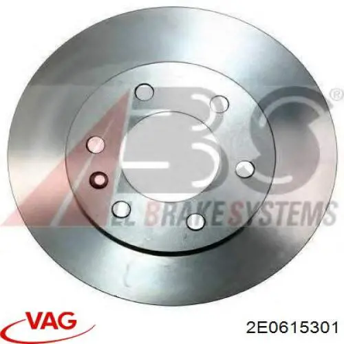 2E0615301 VAG диск тормозной передний