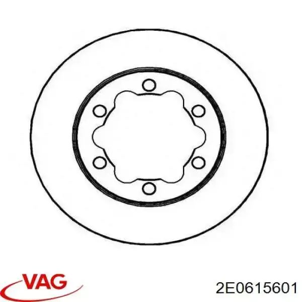 Задний тормозной диск VAG 2E0615601 цена, от 59.30 USD