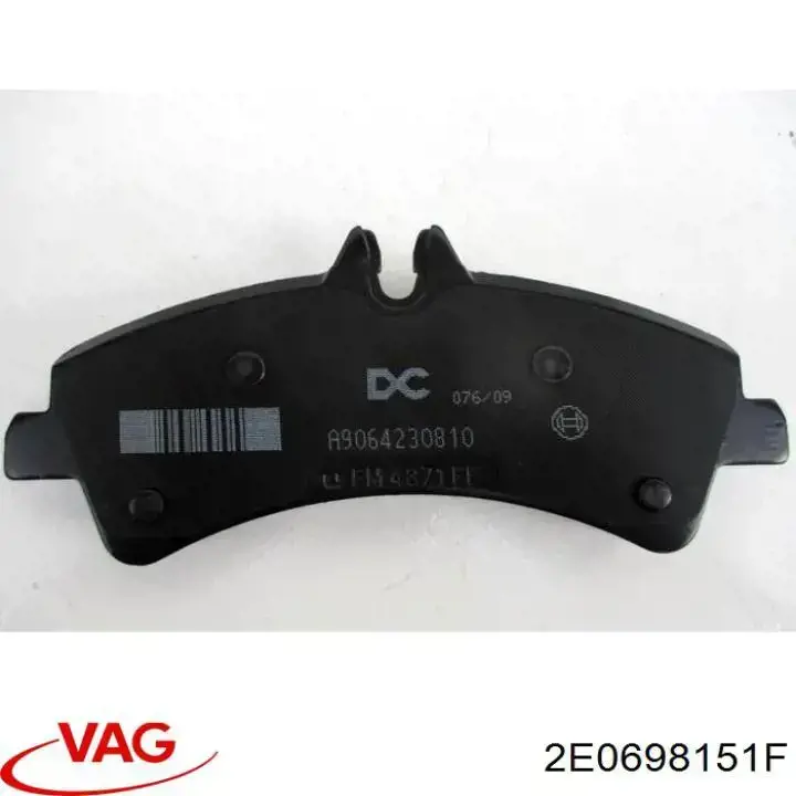 Колодки VAG 2E0698151F цена, от 32.82 USD