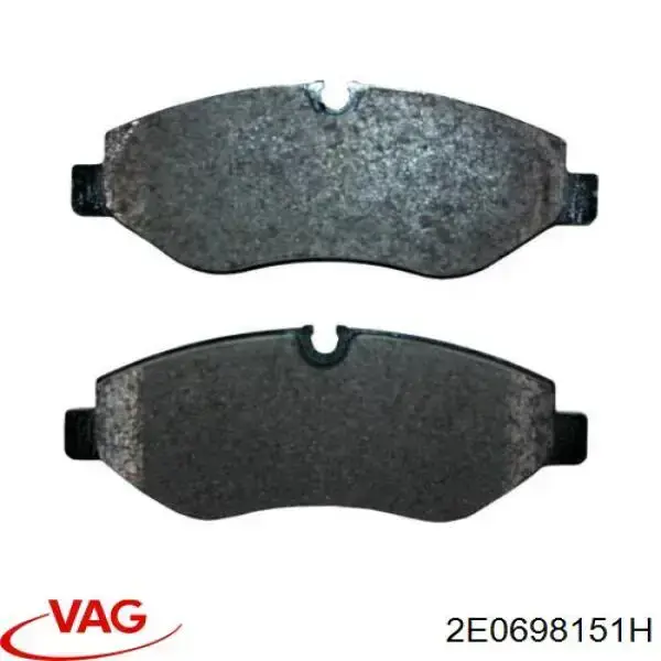 Передние тормозные колодки 2E0698151H VAG
