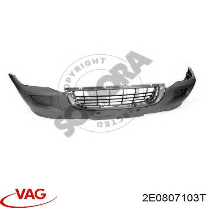 2E0807103T VAG Бампер передний в сборе
