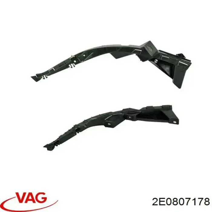 Правое крепление переднего бампера VAG 2E0807178 цена, от 41.91 USD