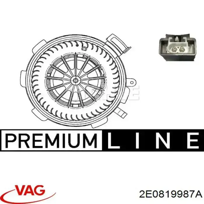 2E0819987A VAG Электромотор печки