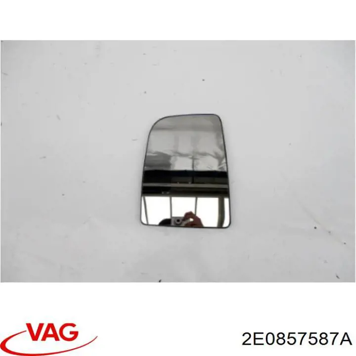 Стекло левого зеркала заднего вида 2E0857587A VAG