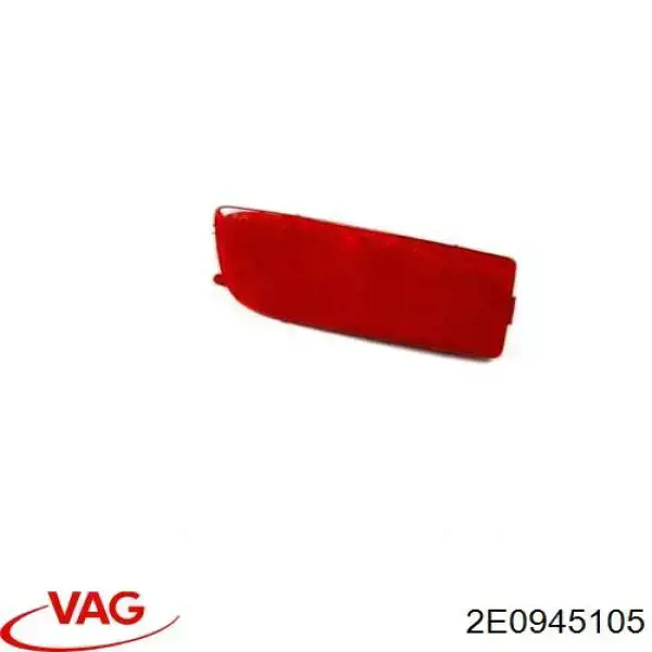 2E0945105 VAG retrorrefletor (refletor do pára-choque traseiro esquerdo)