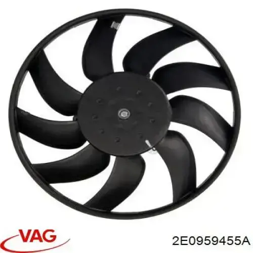 Вентилятор/крыльчатка радиатора охлаждения VAG 2E0959455A цена, от 81.68 USD