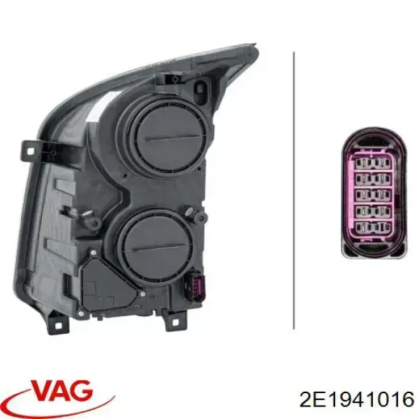 2E1941016 VAG Фара передняя правая