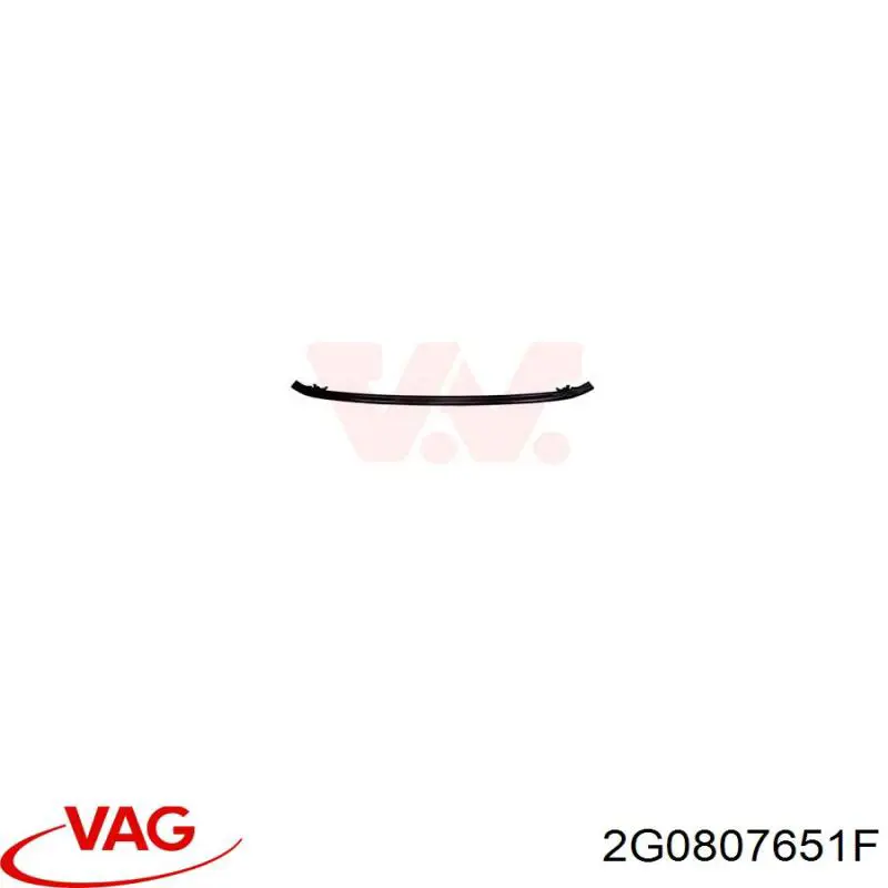 2G0807651 VAG Балка бампера переднего