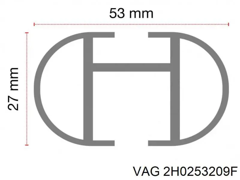 Глушитель, центральная часть VAG 2H0253209D цена, от 111.17 USD